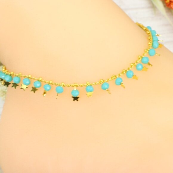 "Handmade Anklet – Elegant & Delicate Jewelry for Women | UNVRC1736 - Picture 1 of 10